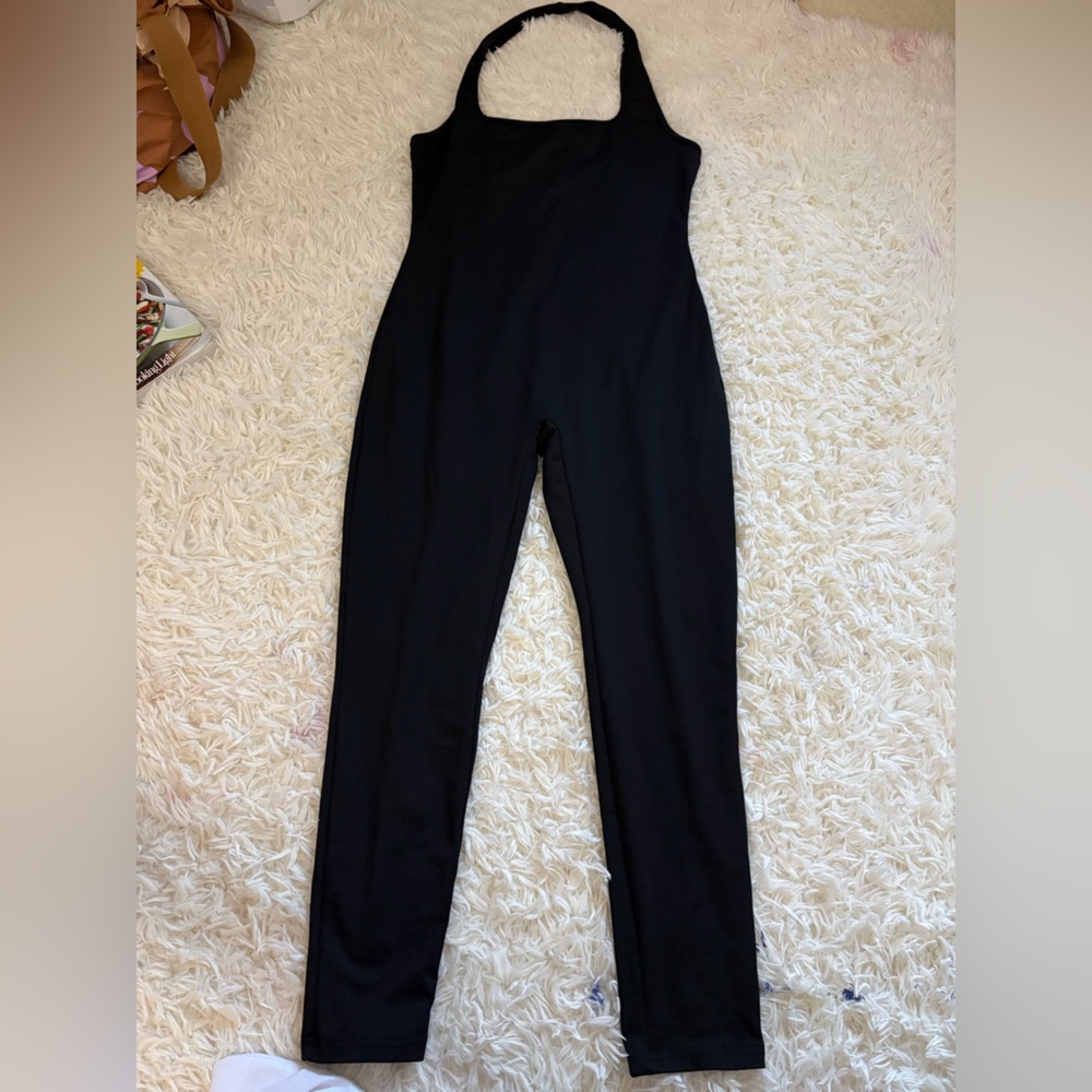 SHEIN Classic Black Women's Halter Jumpsuit